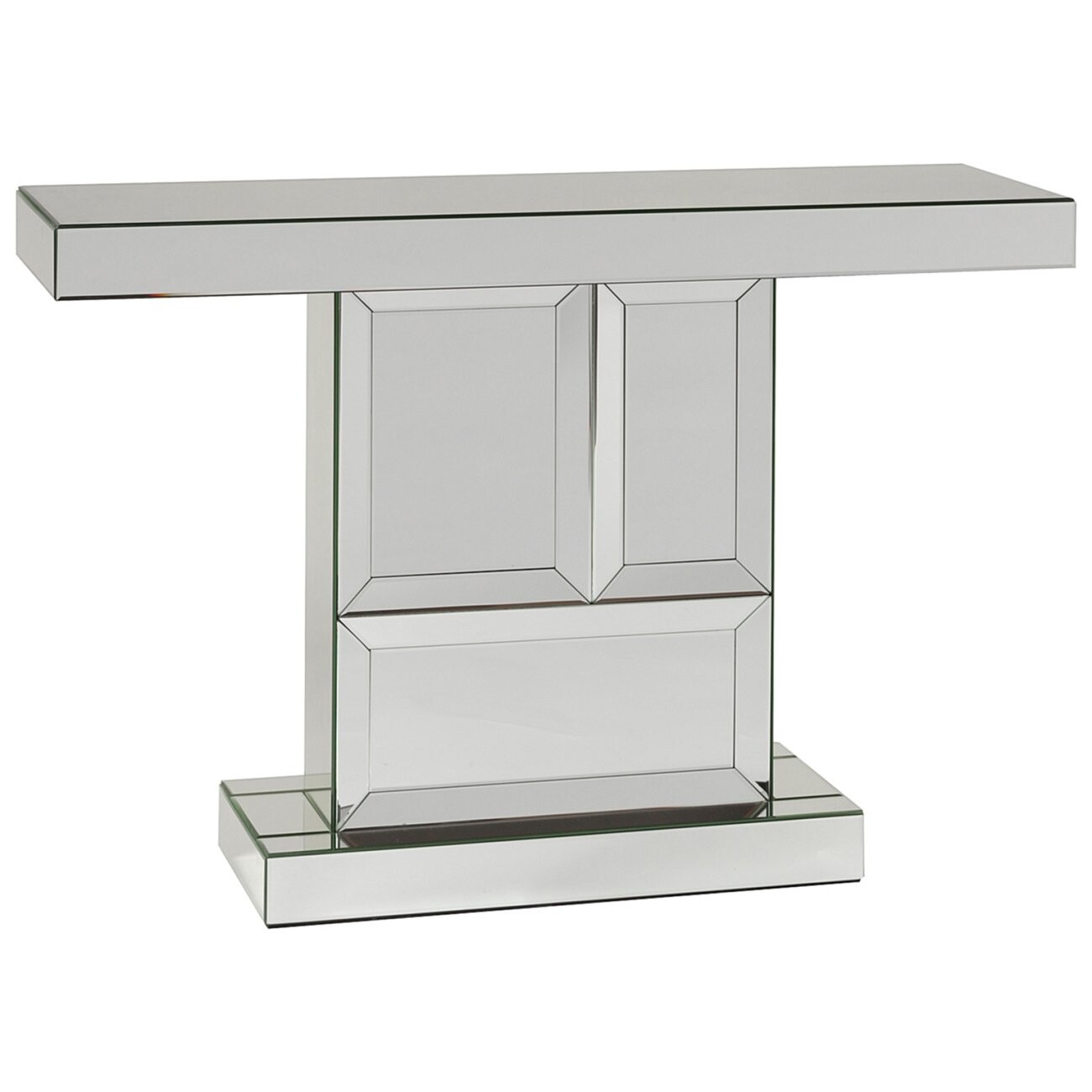 Консоль зеркальная с широкой прямоугольной ножкой Mulhouse - изображение 2