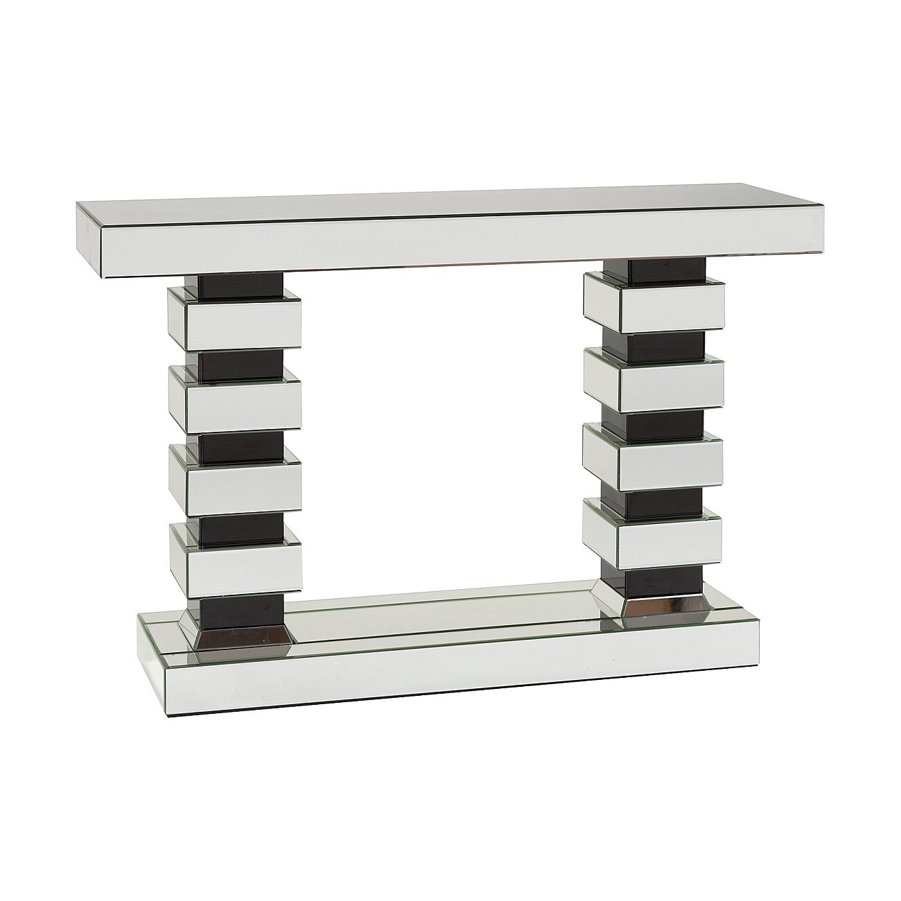 Консоль зеркальная с фигурными ножками и подиумом Nancy - изображение 3