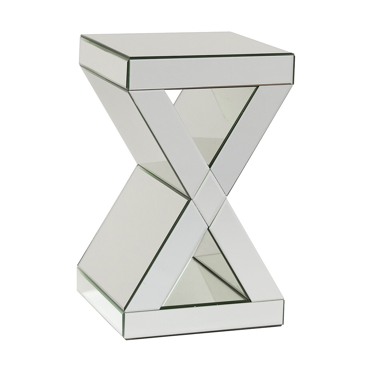 Приставной столик зеркальный с фигурной ножкой Dunkerke - изображение 3