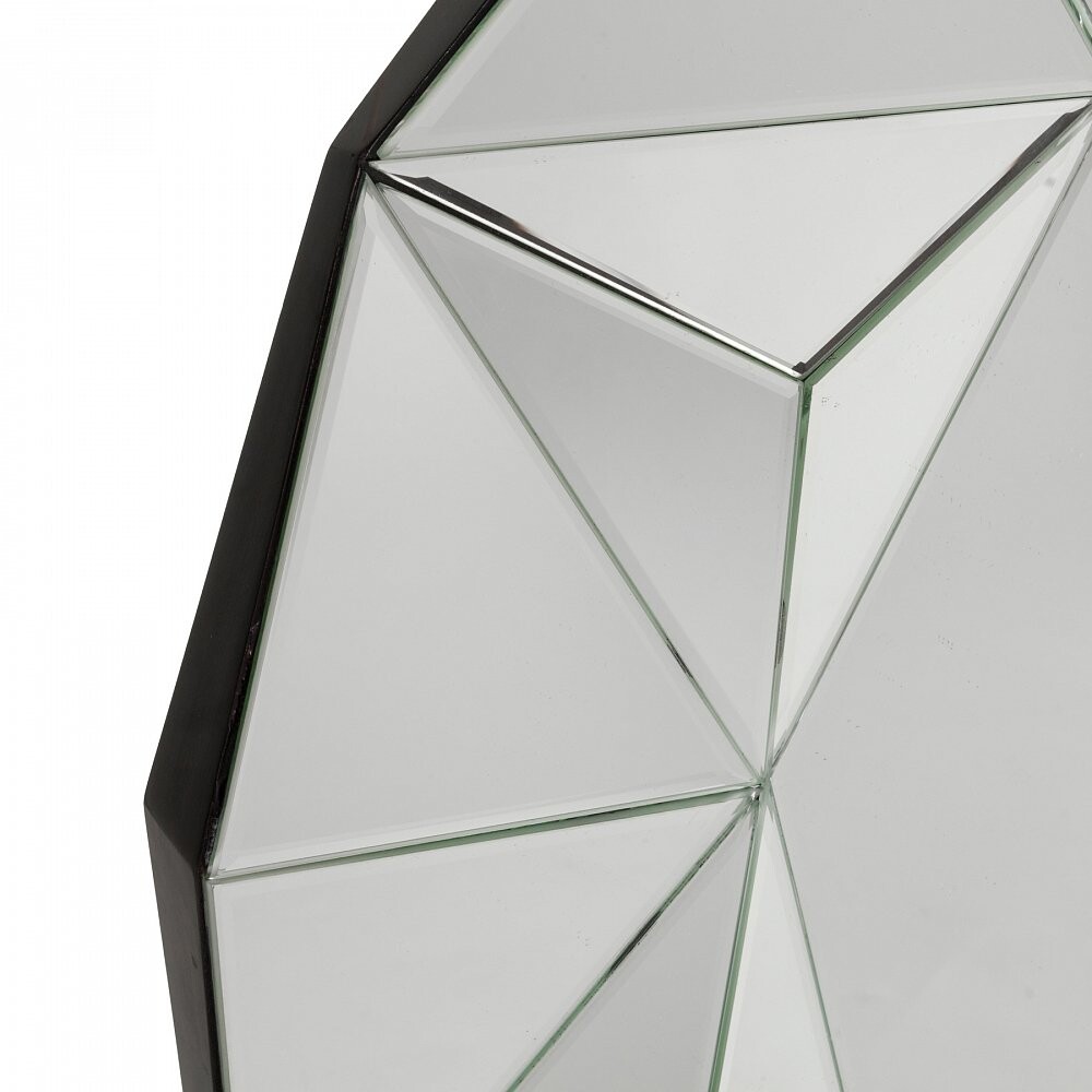 Зеркало круглое стеклянное в граненой раме диаметр 78 см Drancy