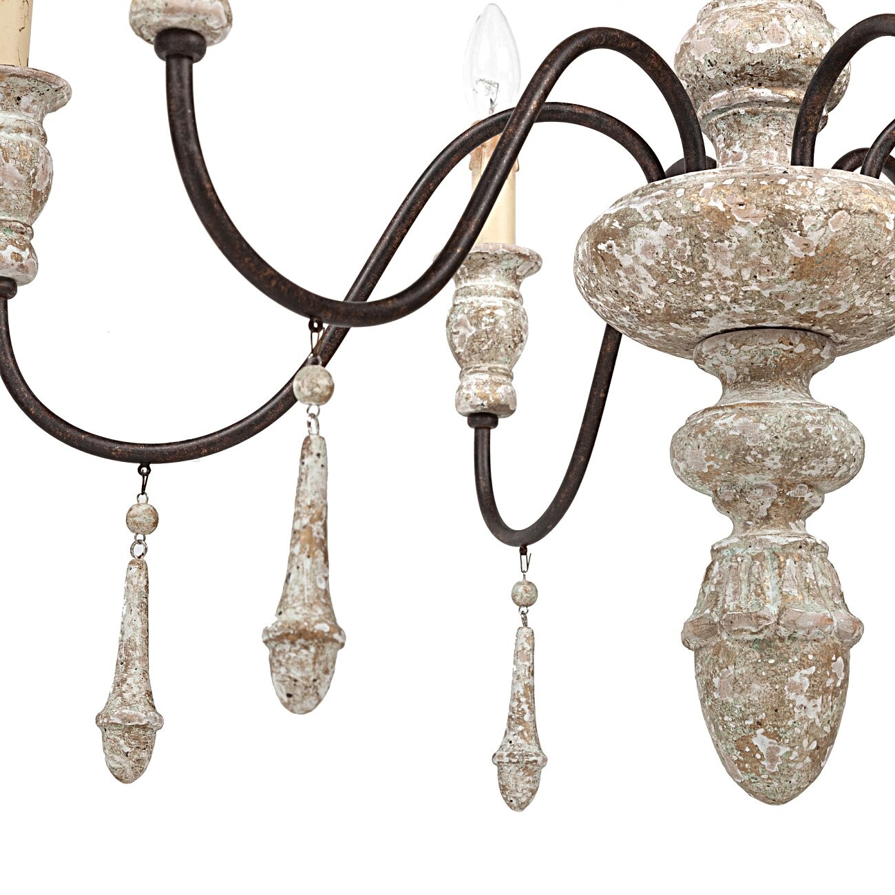 Люстра-канделябр подвесная Barselo с эффектом старения - изображение 5