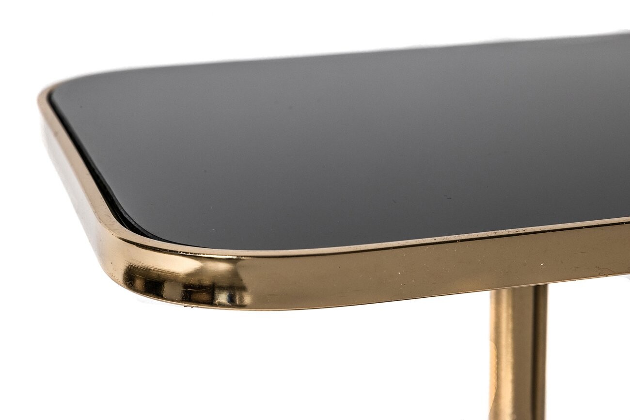 Кофейный столик прямоугольный на одной ножке 32 см Feat - изображение 5