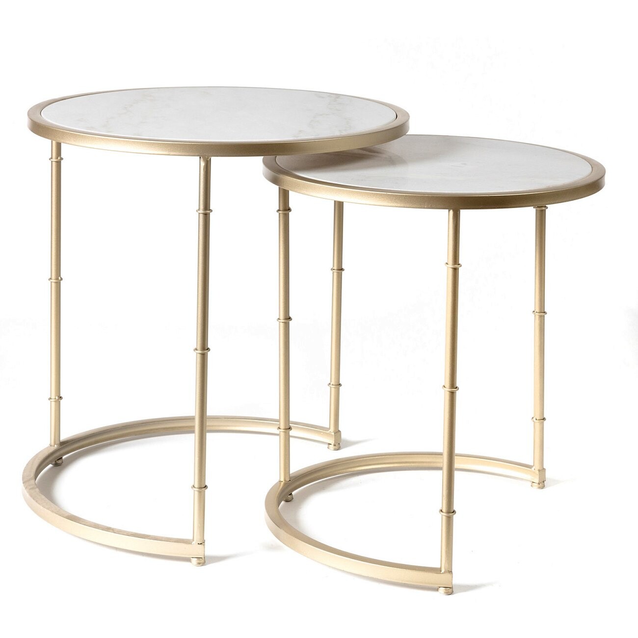 Кофейный столик круглый с мраморной столешницей 49 см Buena S - изображение 4