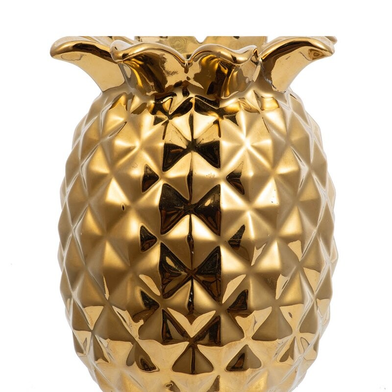 Ваза керамическая золото 13,5 см "Ананас" - изображение 2
