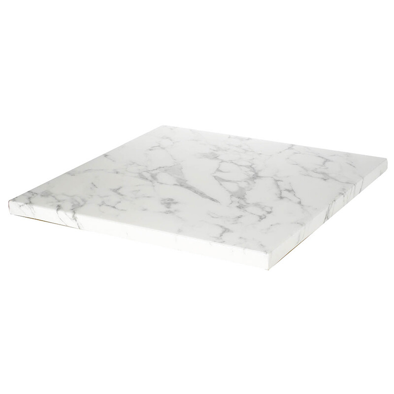 Чайный столик с мраморной столешницей квадратный 64 см Ell - изображение 3