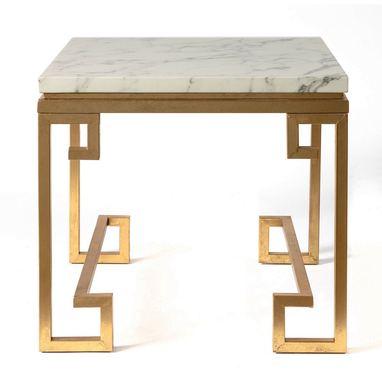 Чайный столик с мраморной столешницей квадратный 64 см Ell - изображение 4