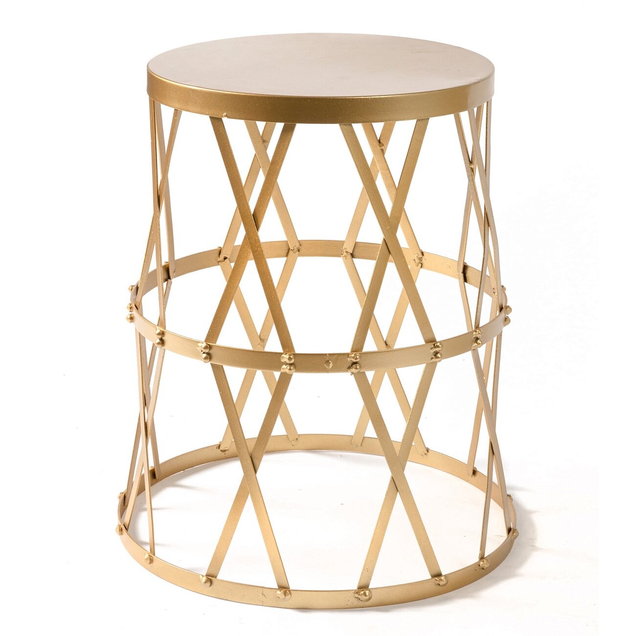 Приставной столик металлический круглый 43 см Eif L - изображение 3