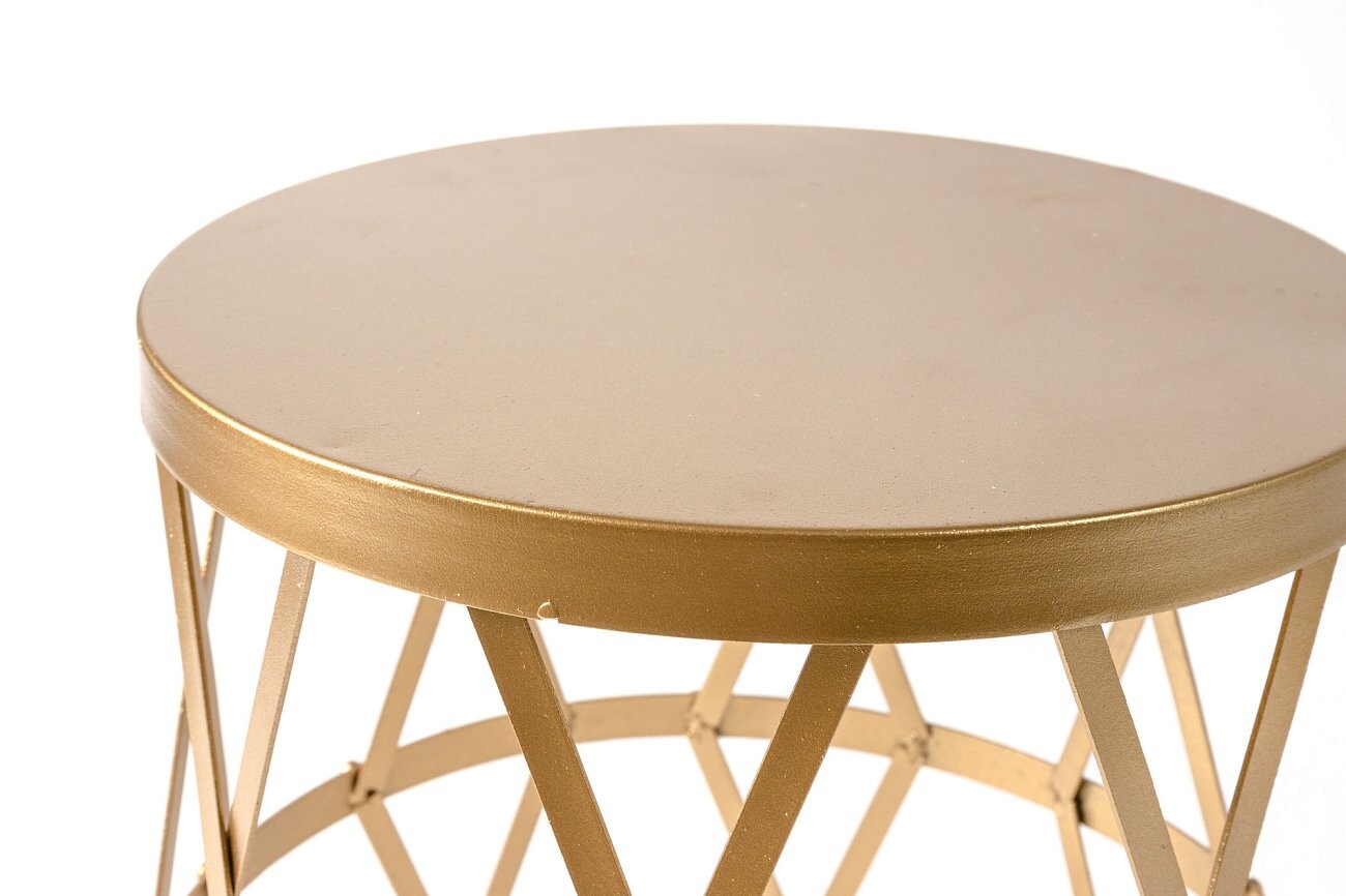 Приставной столик металлический круглый 43 см Eif L - изображение 5