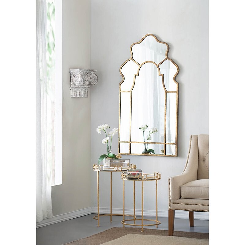 Чайный столик круглый золото 46 см Duet L - изображение 4