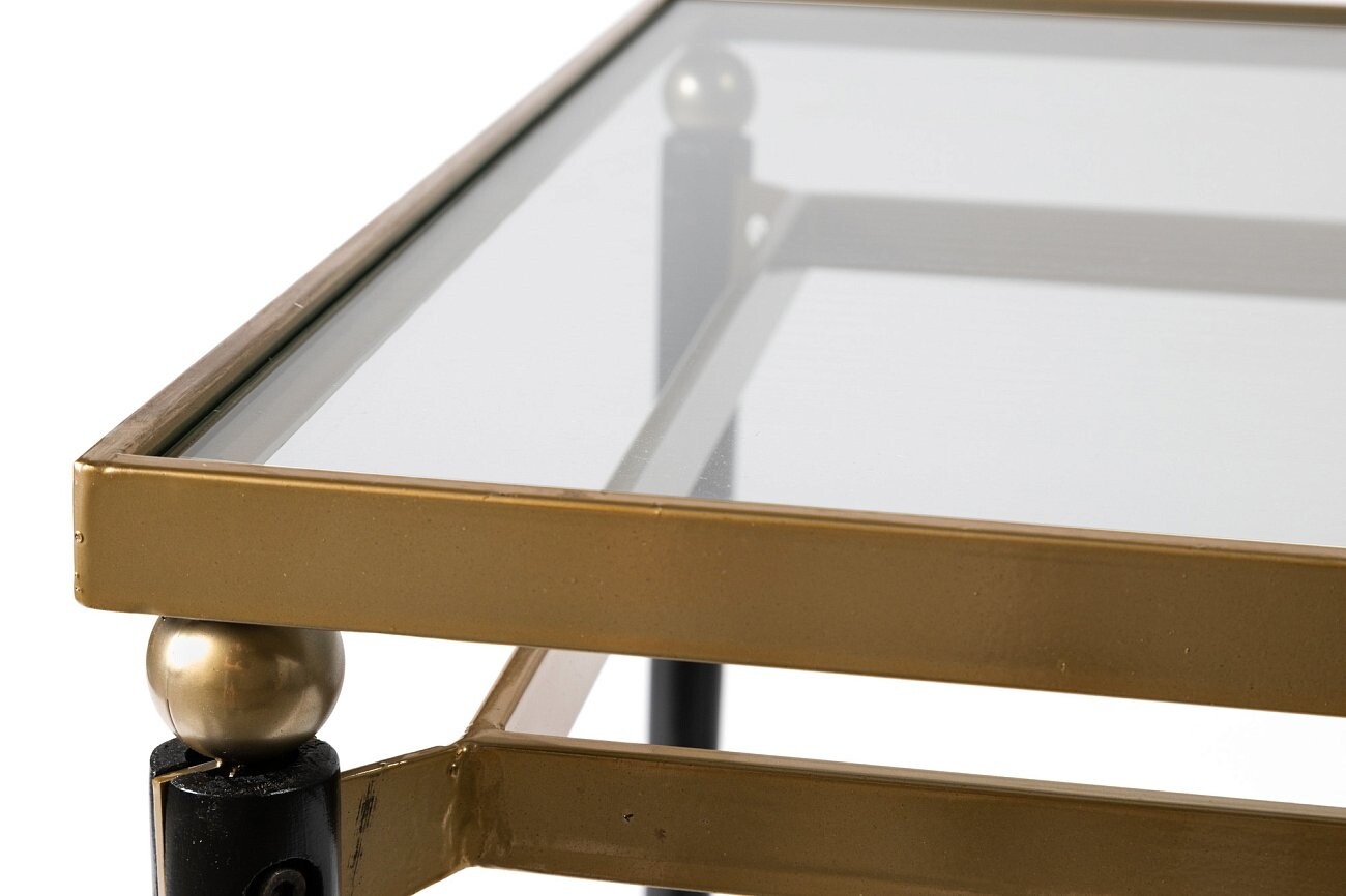 Стеклянный журнальный столик 58 см Jenda - изображение 3