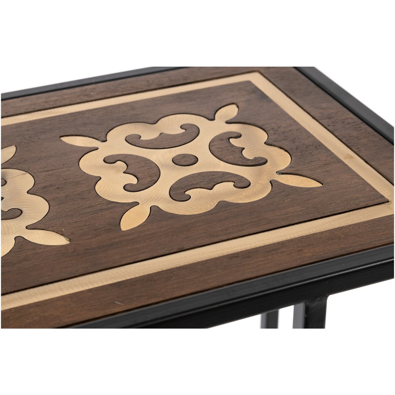 Прикроватный столик черный 42 см Raj S - изображение 2