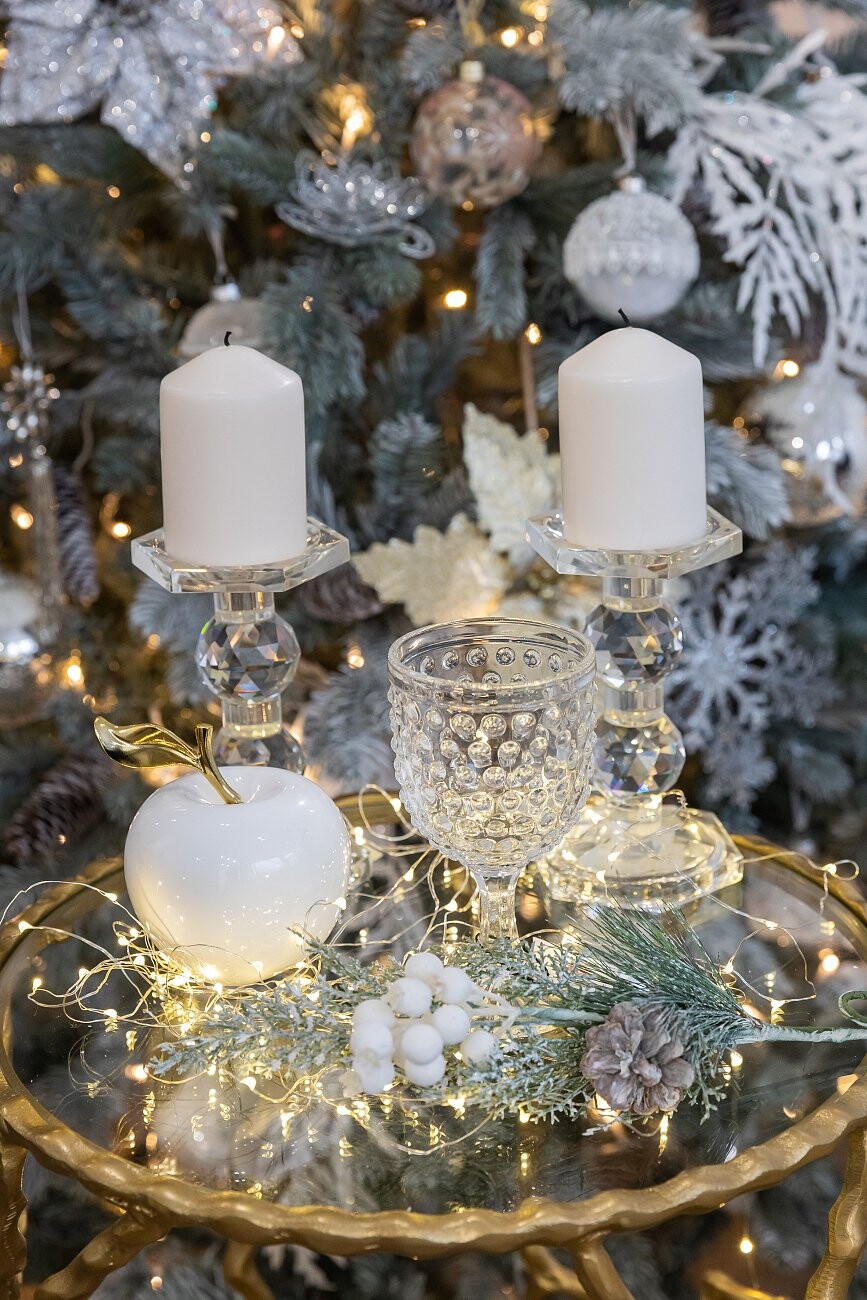 Подсвечник стеклянный прозрачный Pamel - изображение 5