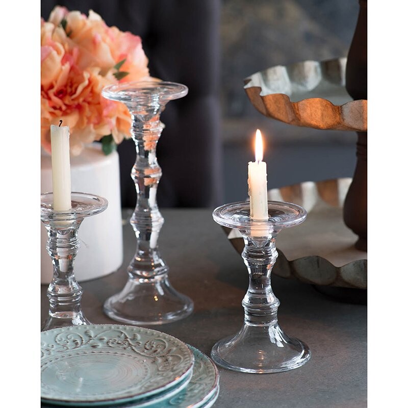 Подсвечник стеклянный прозрачный Reimol - изображение 5