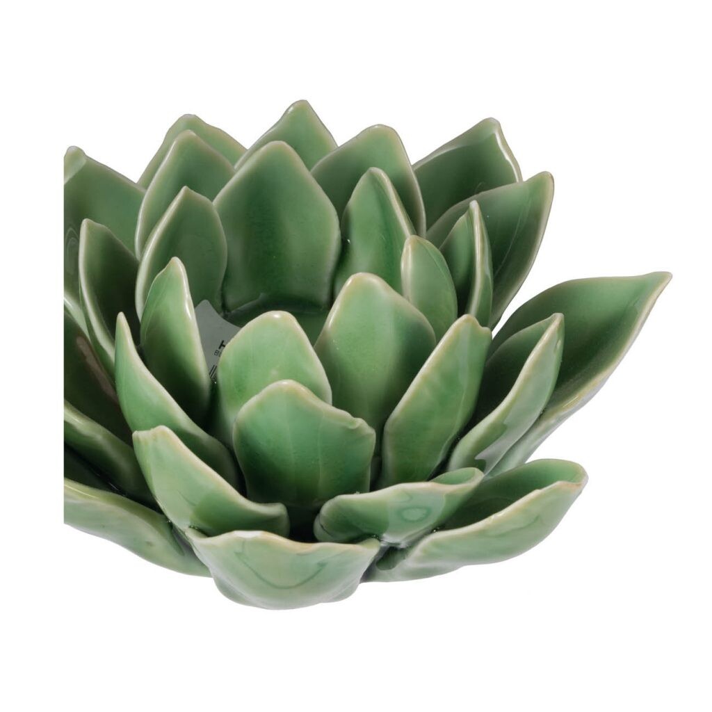 Подсвечник керамический зеленый "Артишок" Blooming Artichoke Tealight ...