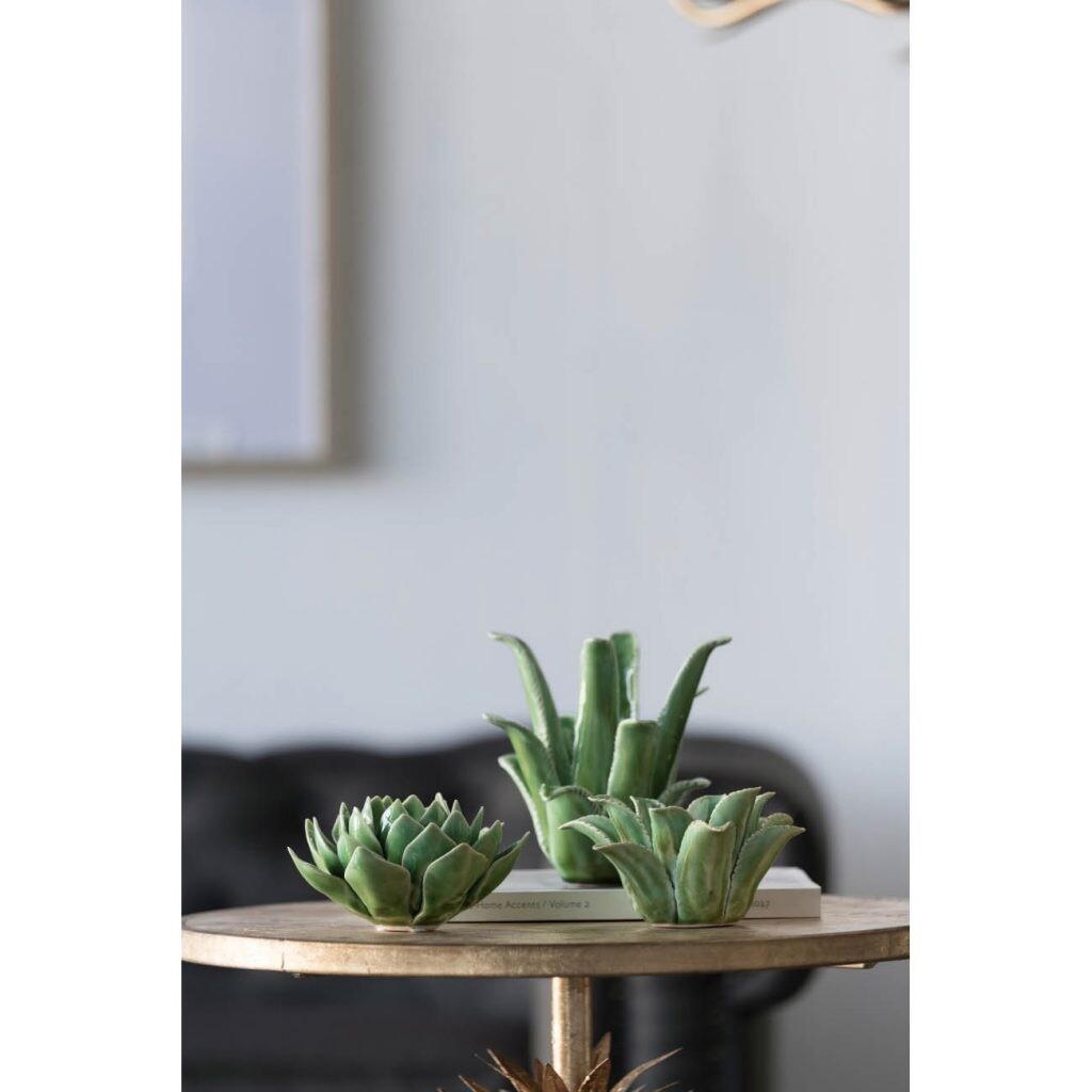 Подсвечник керамический зеленый "Артишок" Blooming Artichoke Tealight - изображение 4