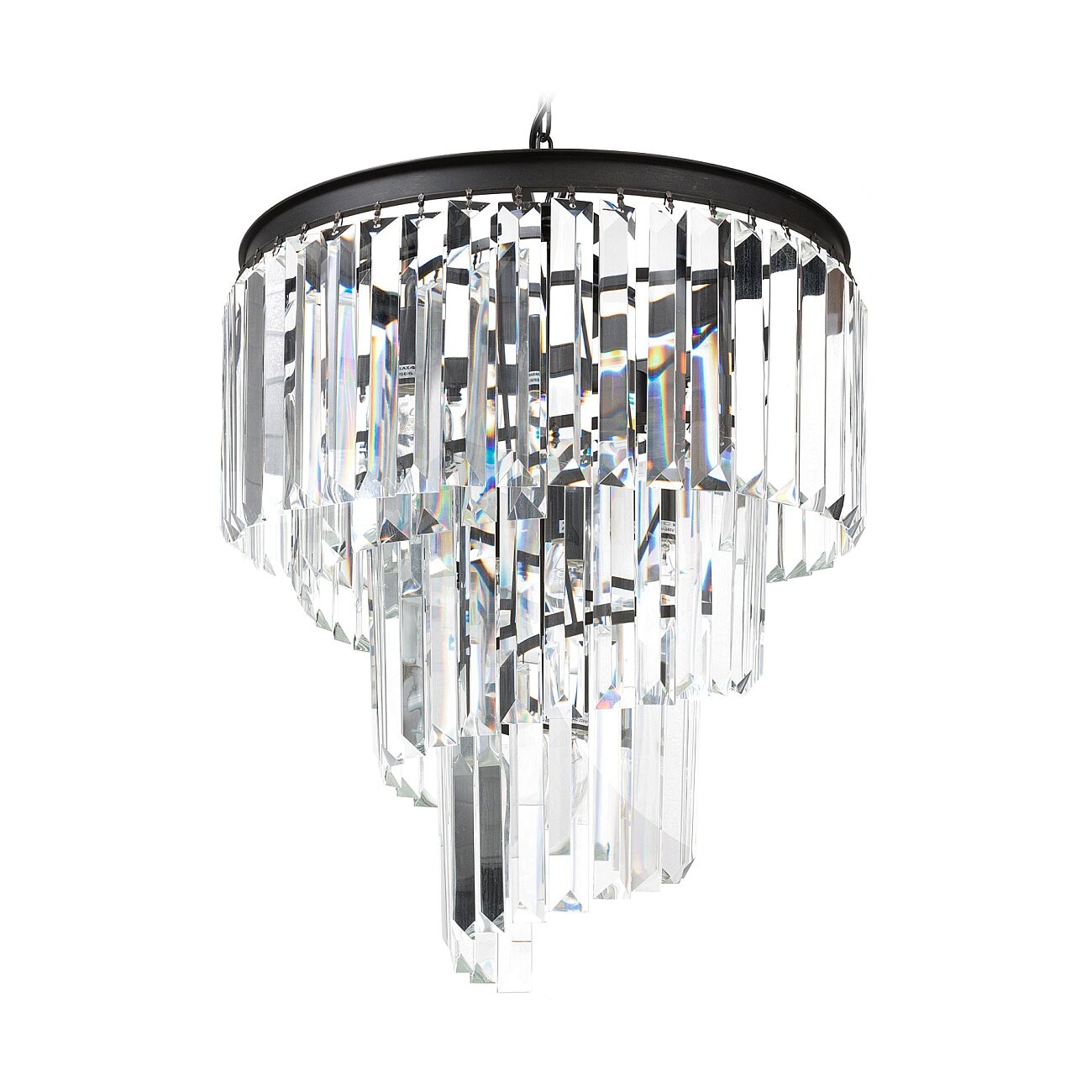 Люстра Fuizhen чёрная, прозрачная - изображение 4