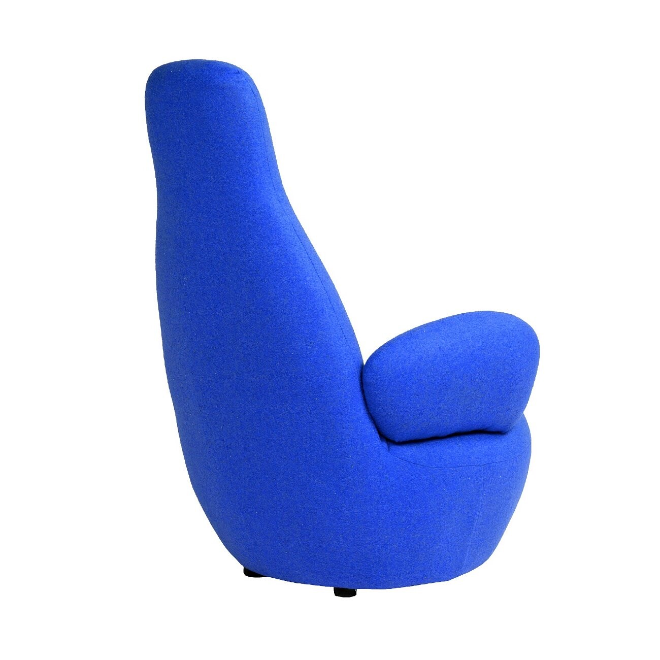 Кресло с мягкими подлокотниками синее Bottle Chair - изображение 4