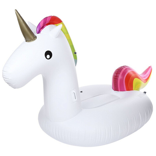 Надувной круг белый Unicorn - изображение 1