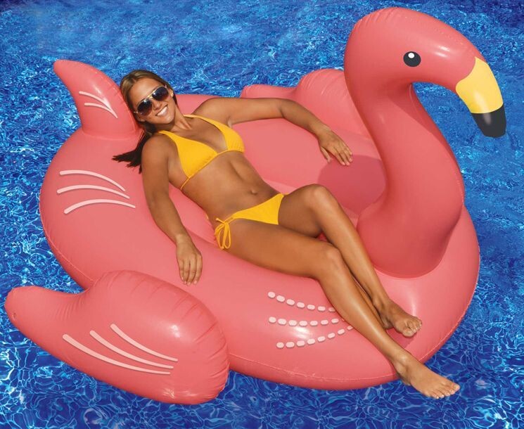 Надувной круг розовый Flamingo - изображение 2