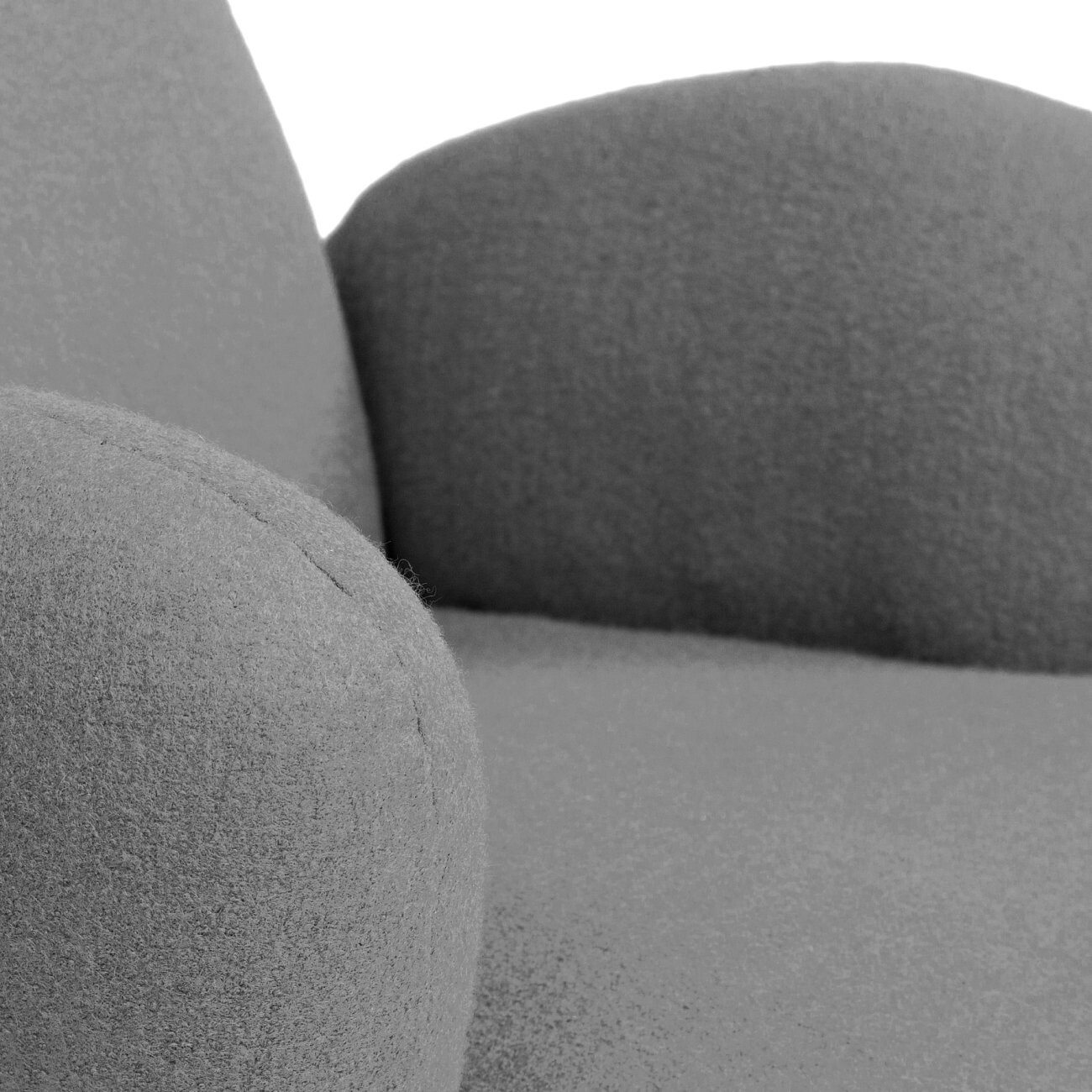 Кресло с мягкими подлокотниками серое Bottle Chair - изображение 4