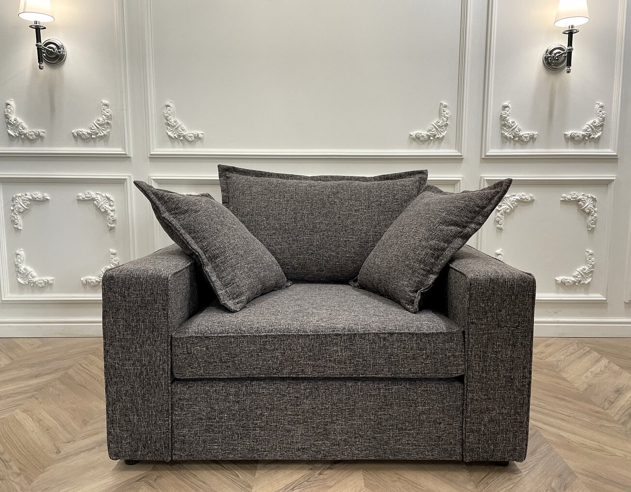 Кресло с мягкими подлокотниками бежевое Katina - изображение 6