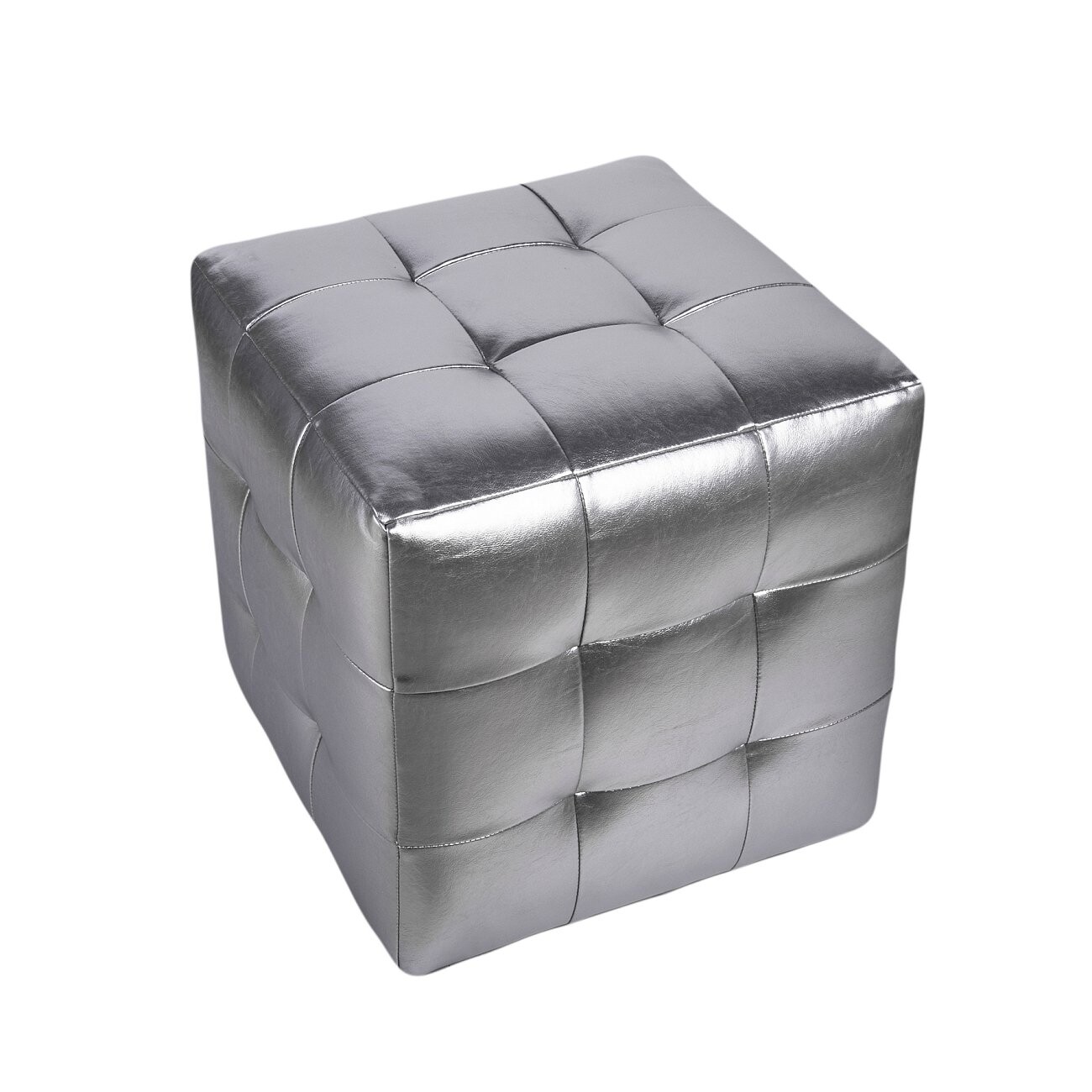 Пуф Руби серебристый - изображение 2