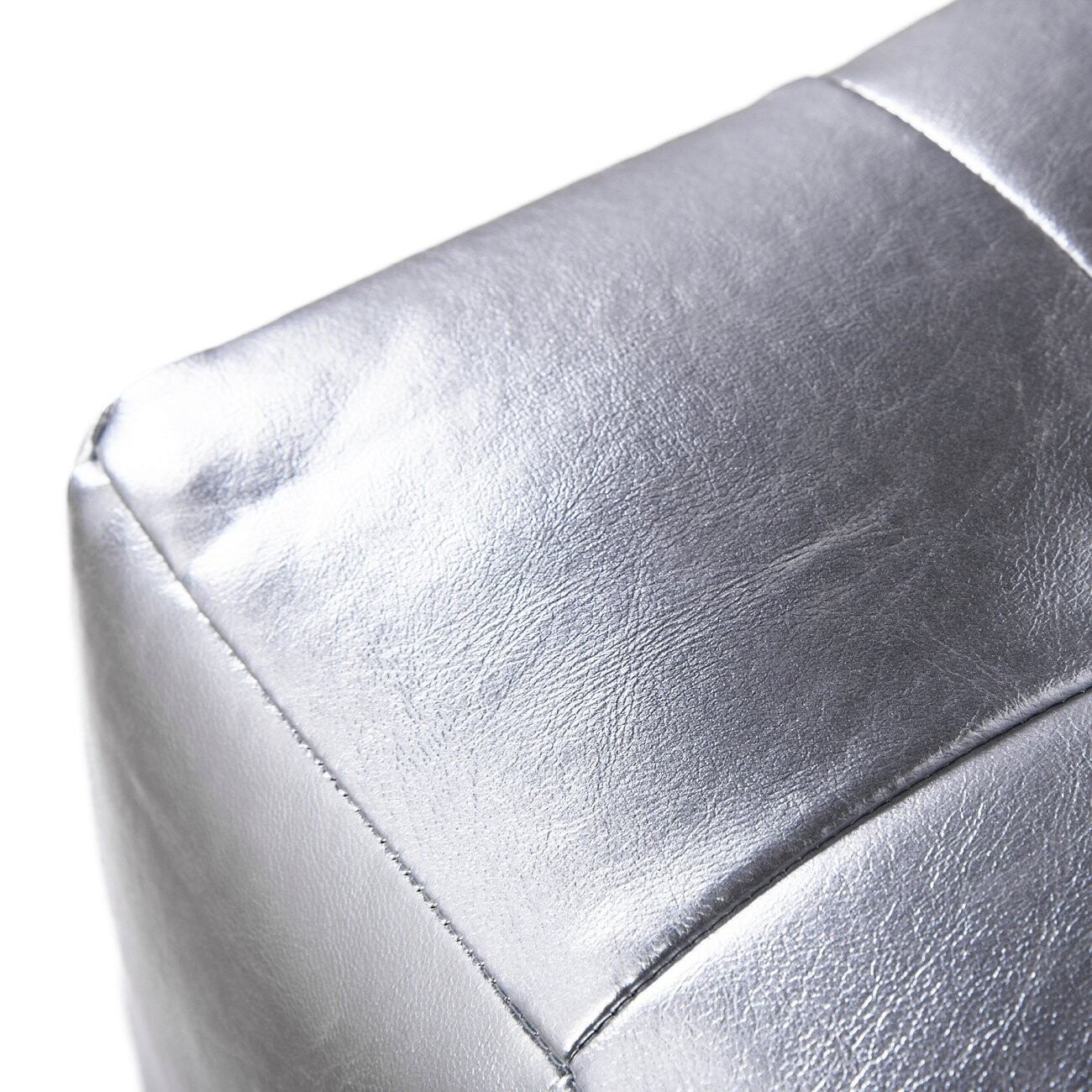 Пуф Руби серебристый - изображение 3