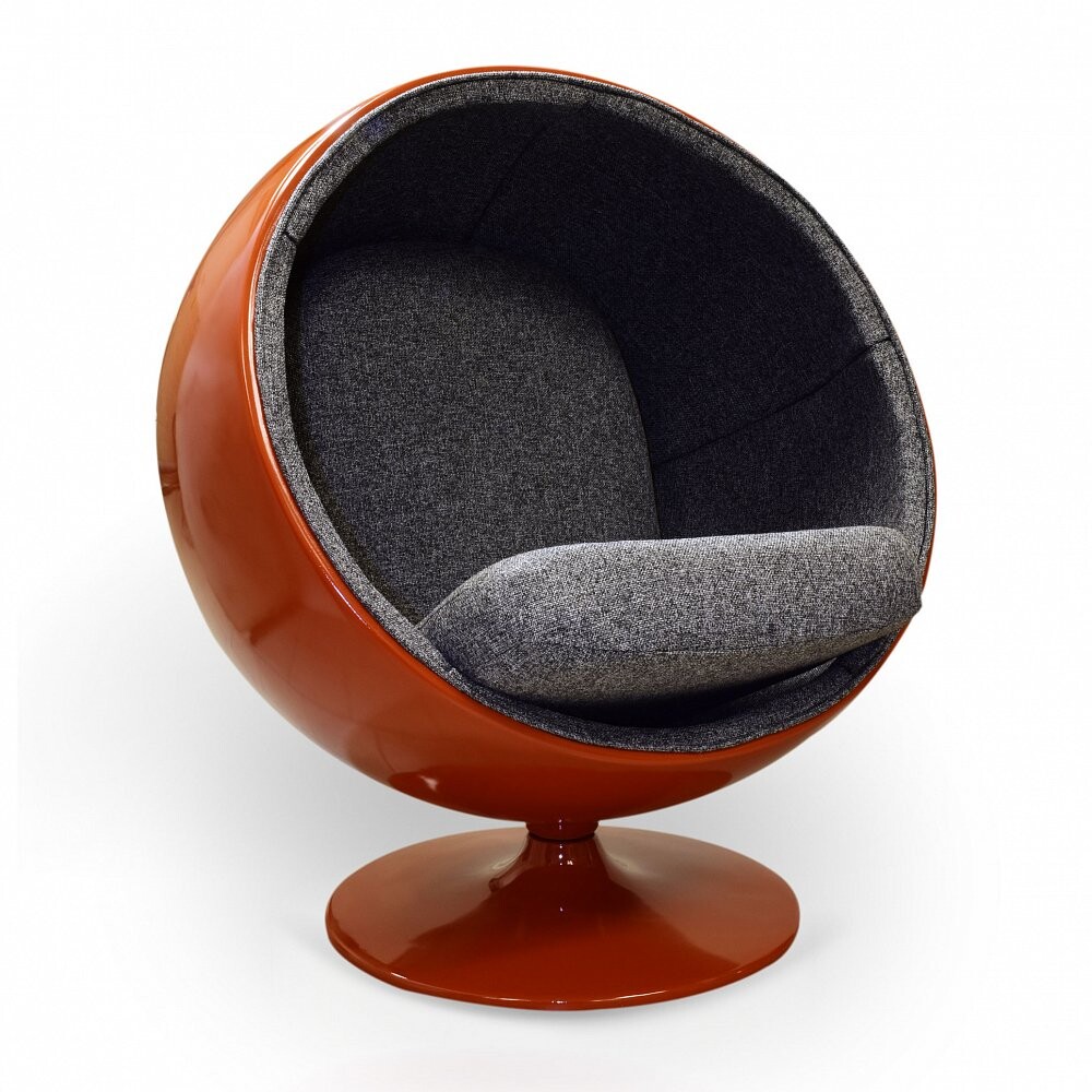 Кресло Ball Chair оранжево-черное