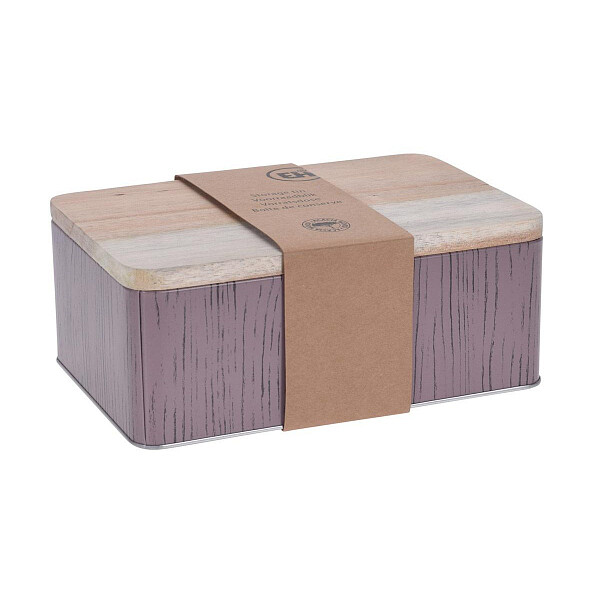 Банка для хранения с крышкой 19,5х13,8 см лиловая Lovely Kitchen - изображение 1