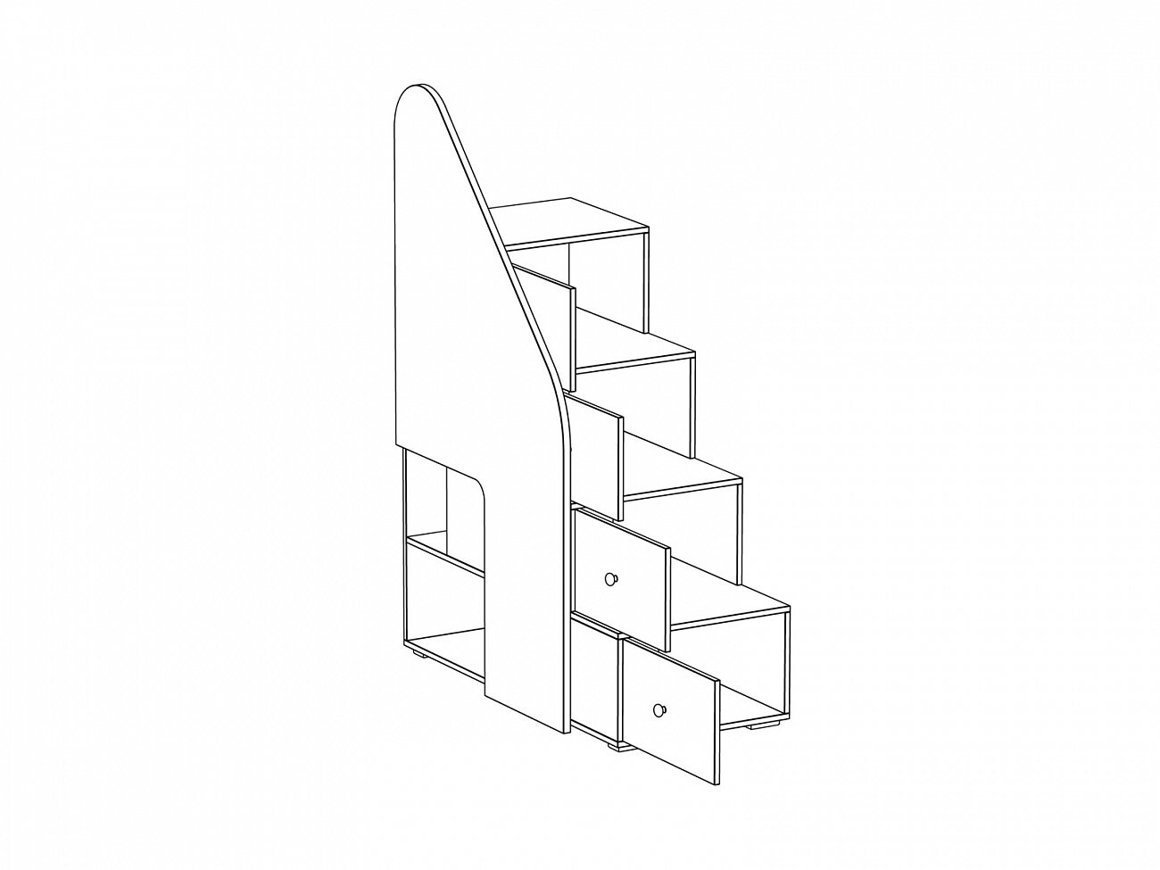 лестница наклонная для двухъярусной кровати
