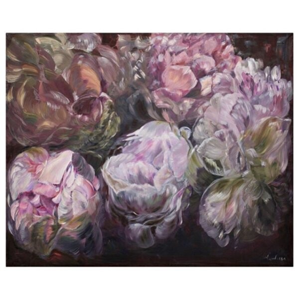 Картина на холсте 90х60 см сиреневая "Пионы" 89VOR-AQUARELLE18 - изображение 1