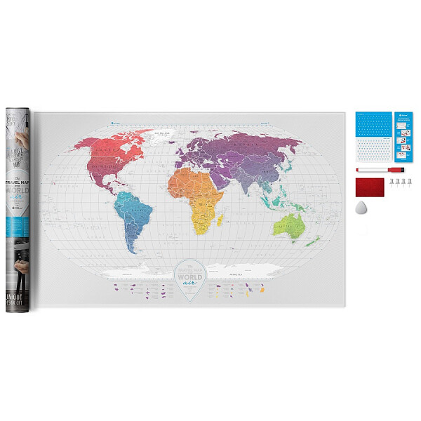 Карта белая Travel Map Air World - изображение 1