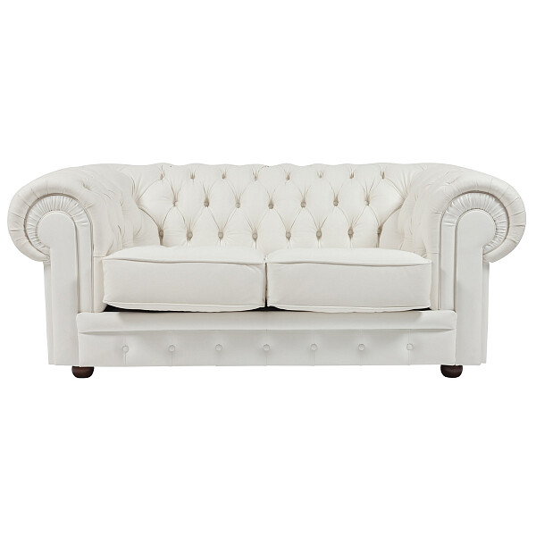 Диван Честерфилд (Chesterfield) прямой белый - изображение 1
