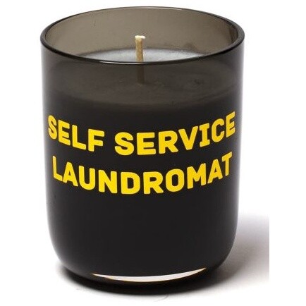Свеча ароматическая в стеклянном стакане 7,8х6,5 см черная Memories Self Service Laundromat - изображение 1