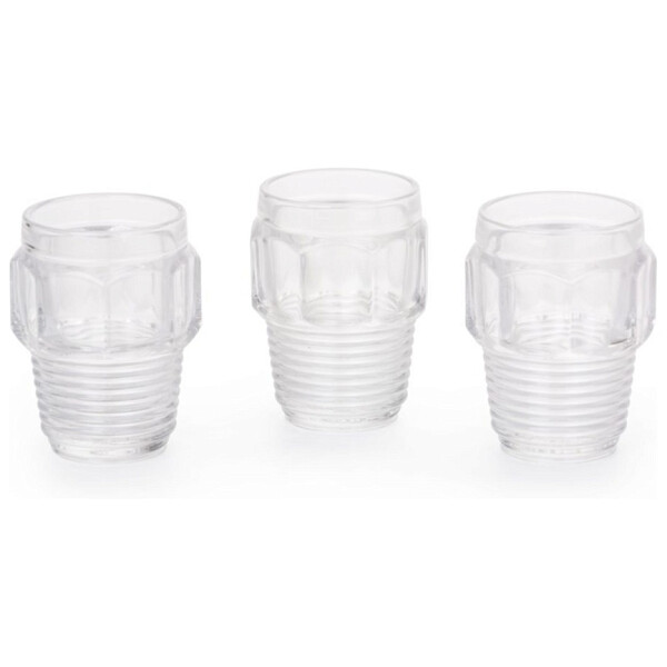 Стаканы стеклянные 3 шт прозрачные Seletti Machine Collection Small - изображение 1