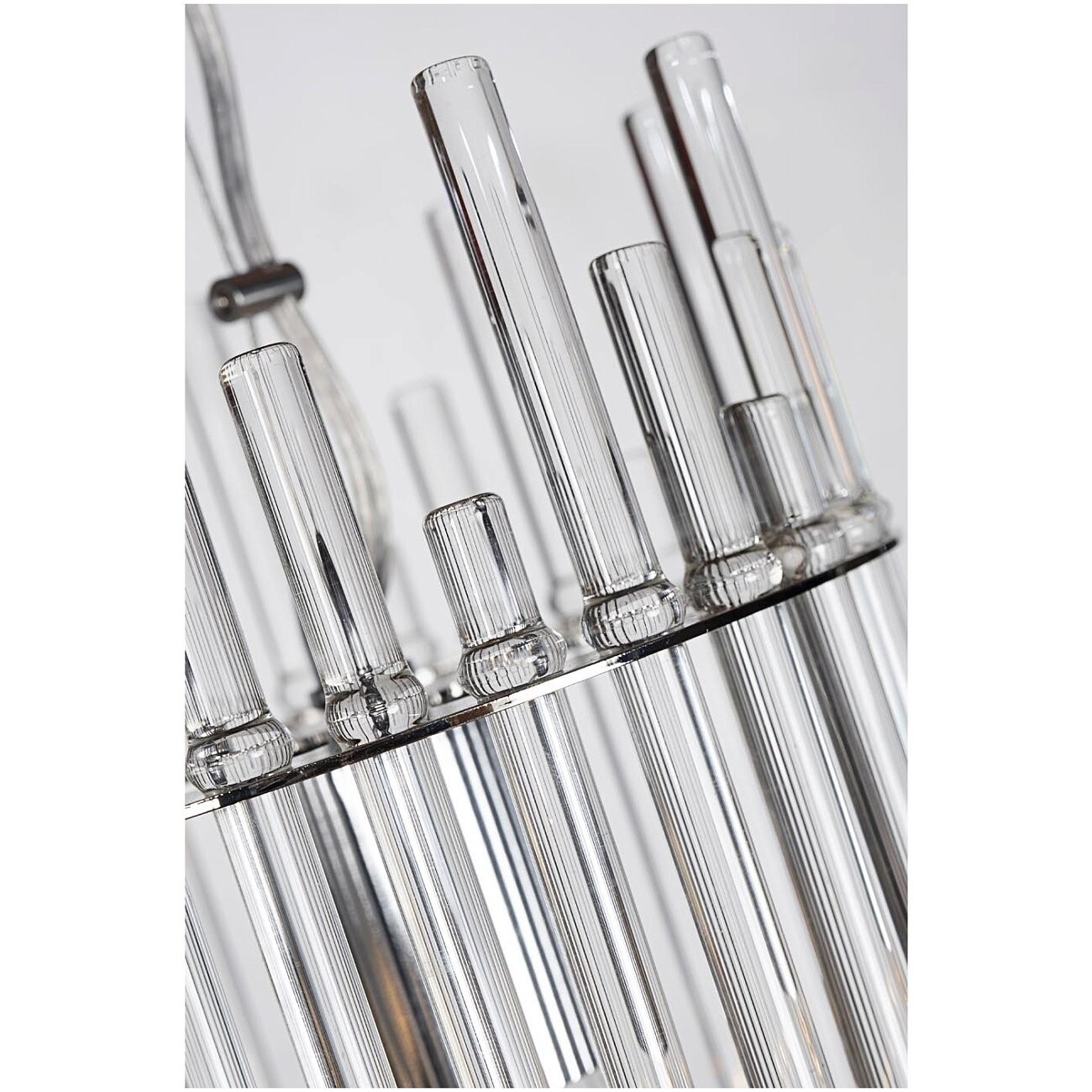 Светильник подвесной серебристый 18х35 см K2KR1137P-1S - изображение 2