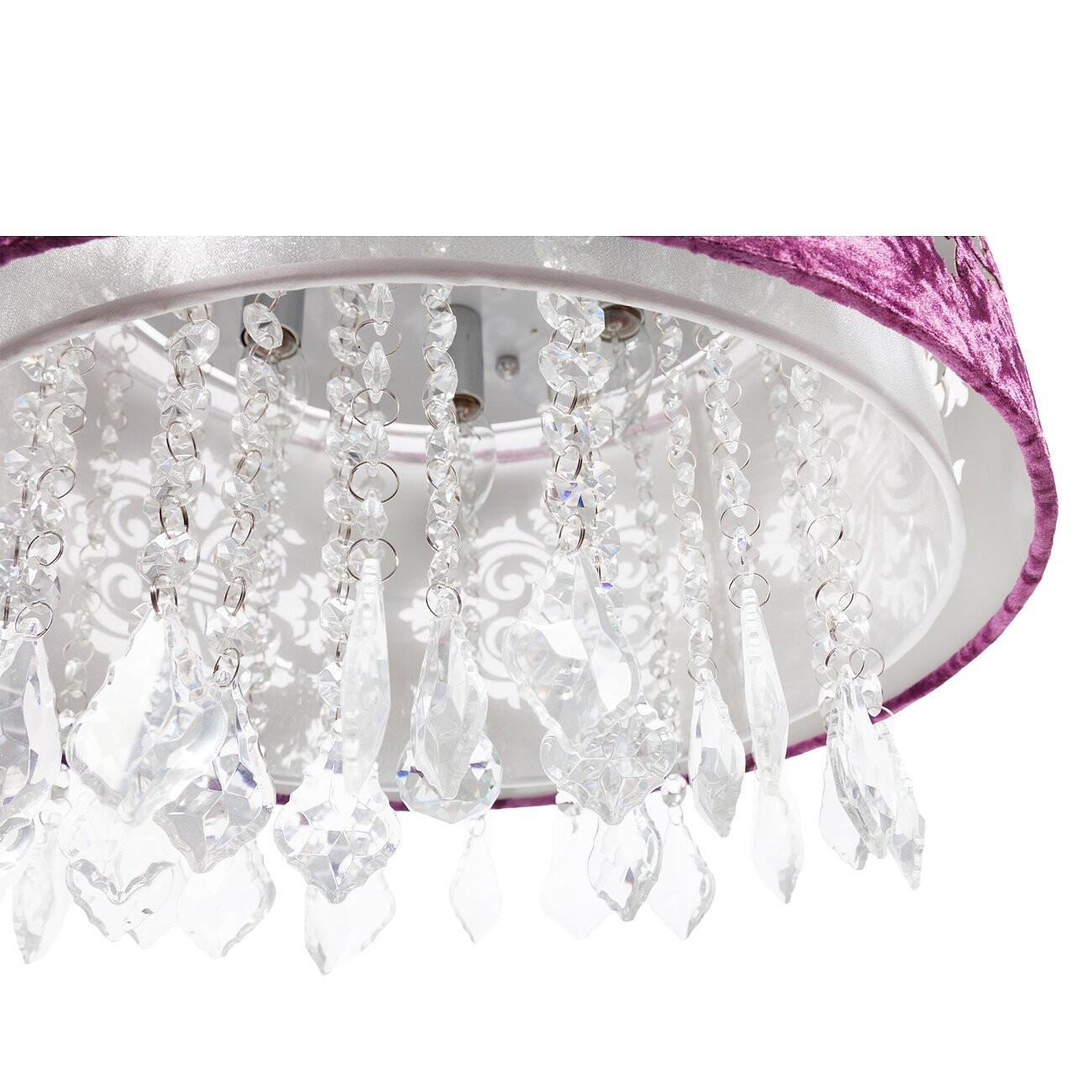 Подвесная люстра Arnamento золото, бордовая - изображение 4