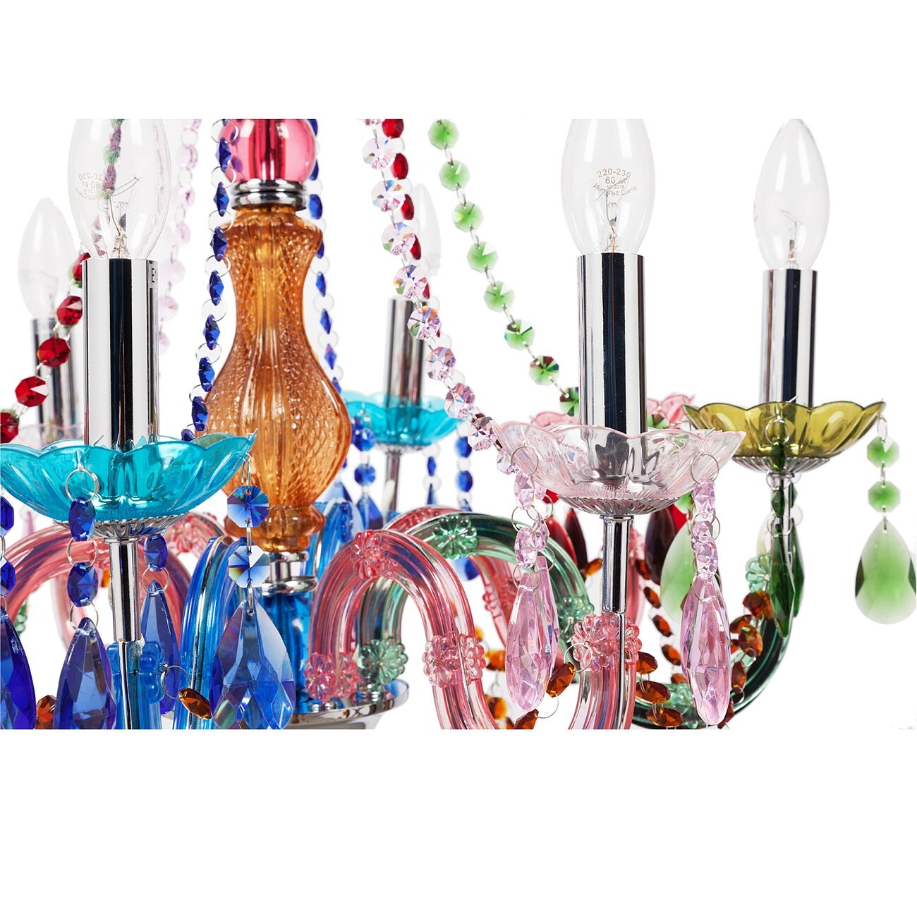 Подвесная люстра Vicenza большая разноцветная - изображение 4