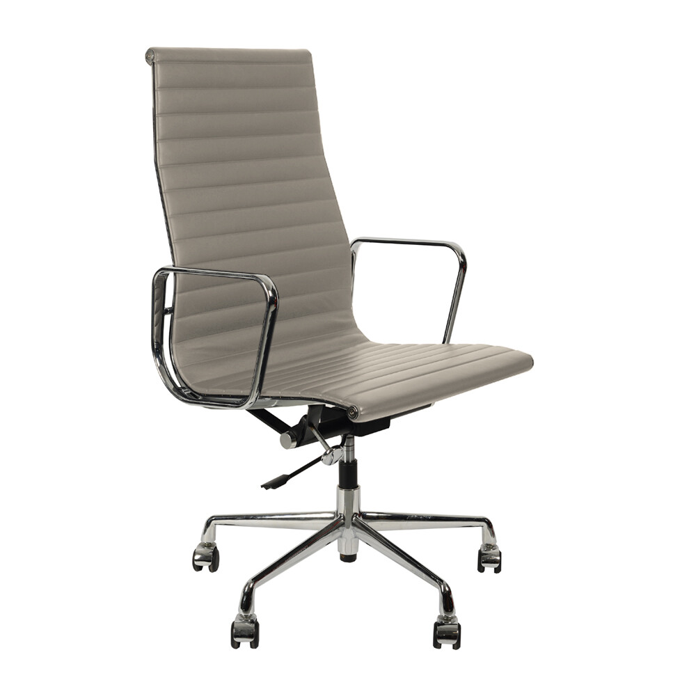Kreslo Eames Style Ribbed Office Chair Ea 119 Seraia Kozha  1   