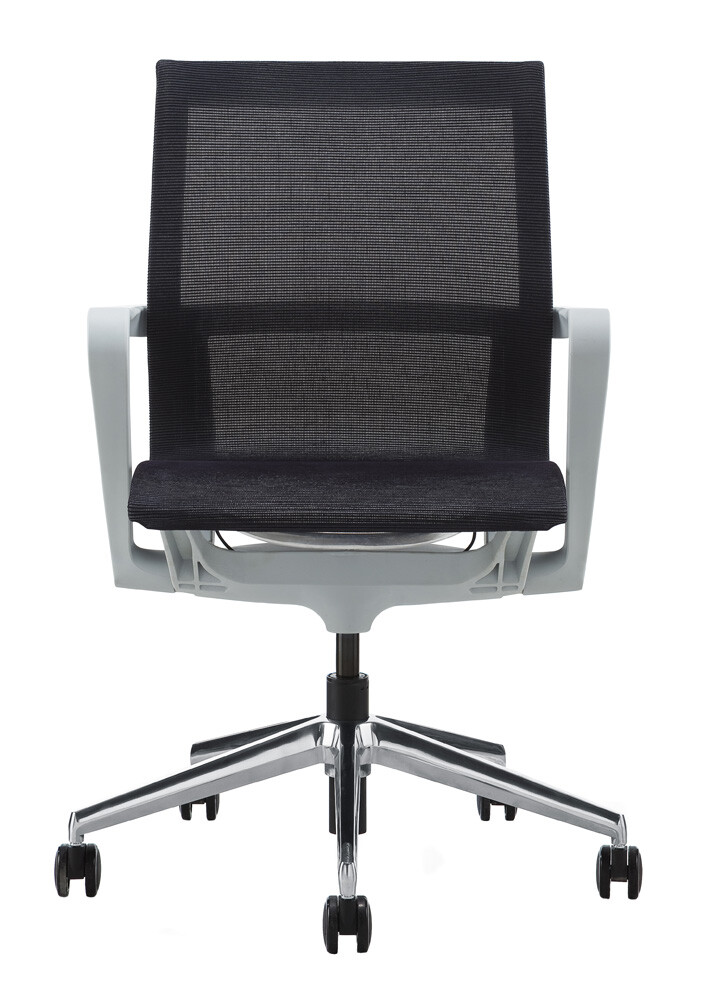 Кресло офисное easy chair 304 черное ткань сетка металл комус