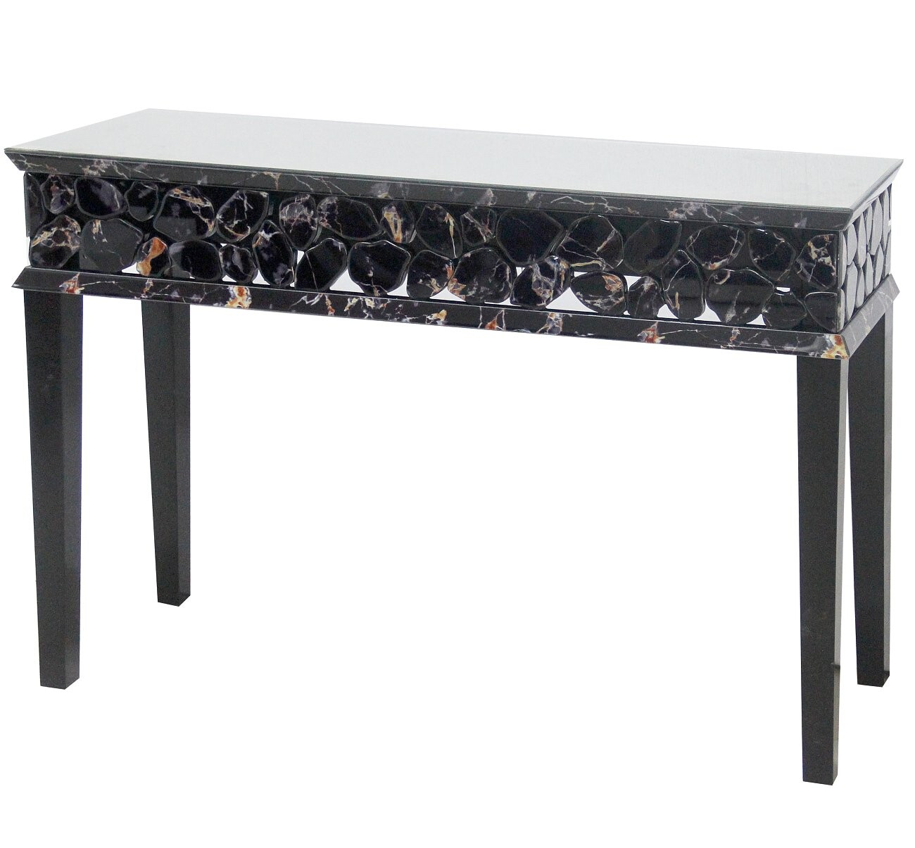 Консоль прямоугольная с черными ножками - изображение 2