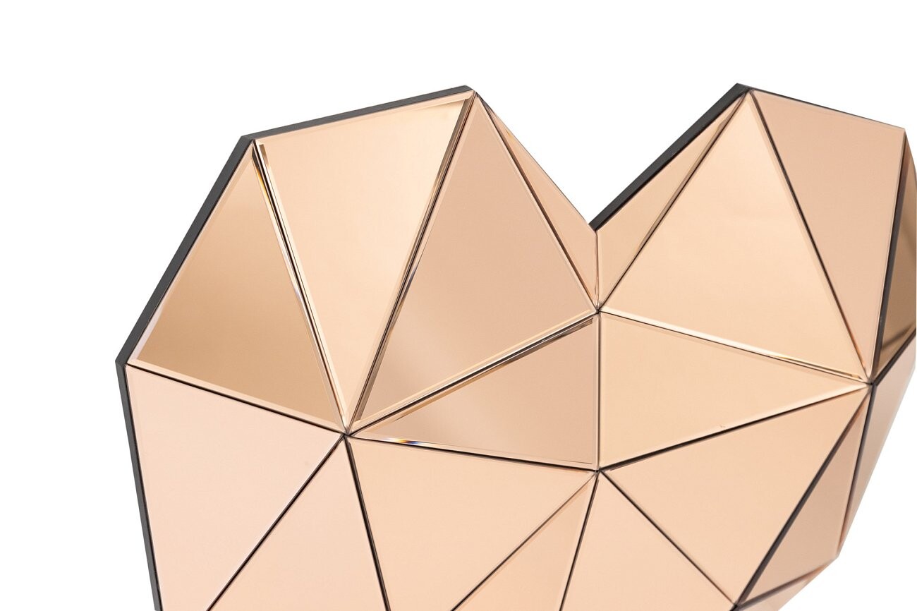 Зеркальное панно "Сердце" 80х67 см - изображение 4