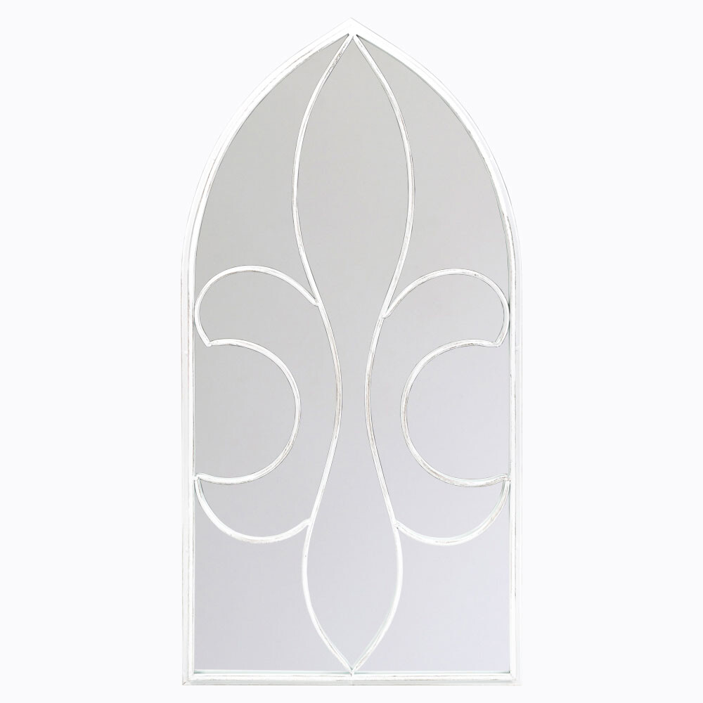 Зеркало-окно настенное белый антик "Флореаль"