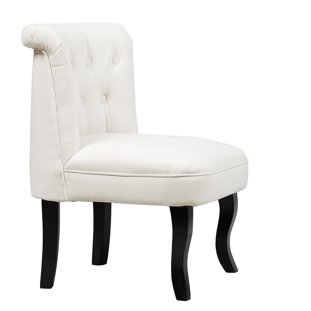 Кресло маленькое кремовое со стяжкой Dawson - изображение 3