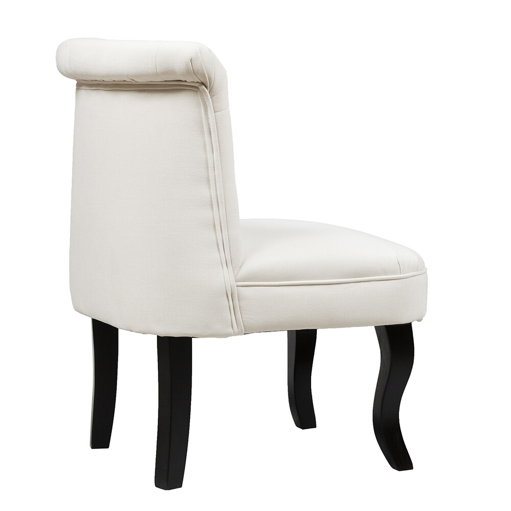 Кресло маленькое кремовое со стяжкой Dawson - изображение 4