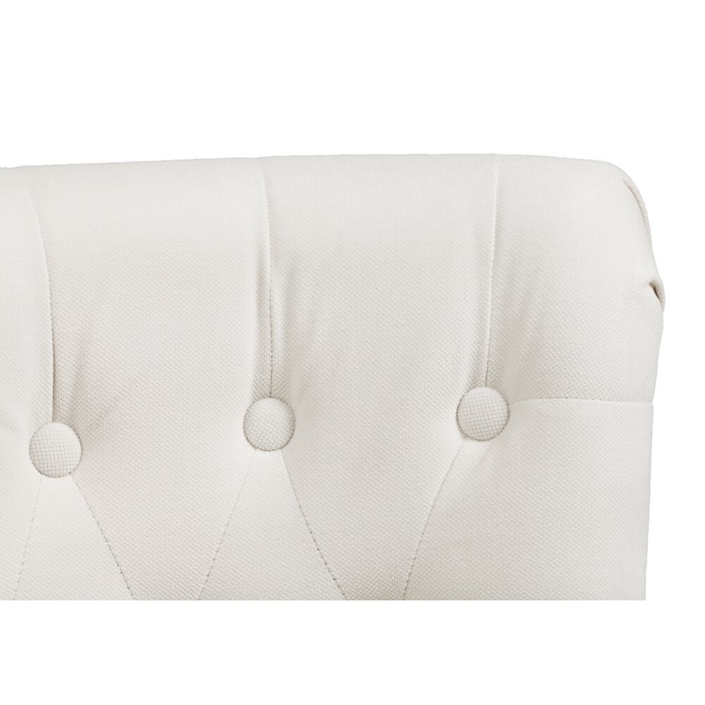 Кресло маленькое кремовое со стяжкой Dawson - изображение 5