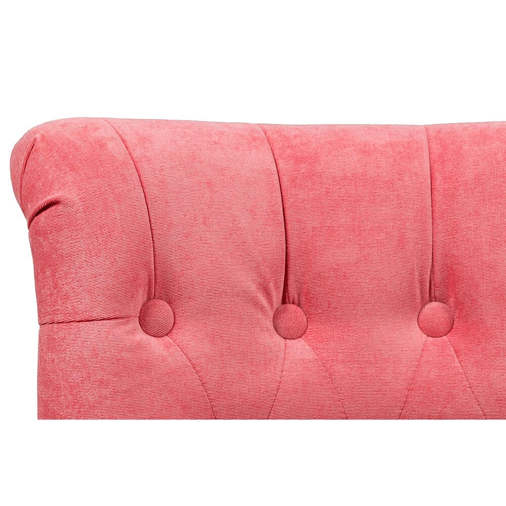 Кресло маленькое розовое со стяжкой Dawson - изображение 5