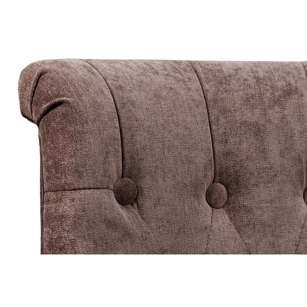 Кресло мягкое темно-коричневое со стяжкой Dawson - изображение 5