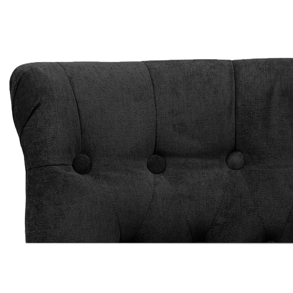 Кресло маленькое темно-серое со стяжкой Dawson - изображение 5