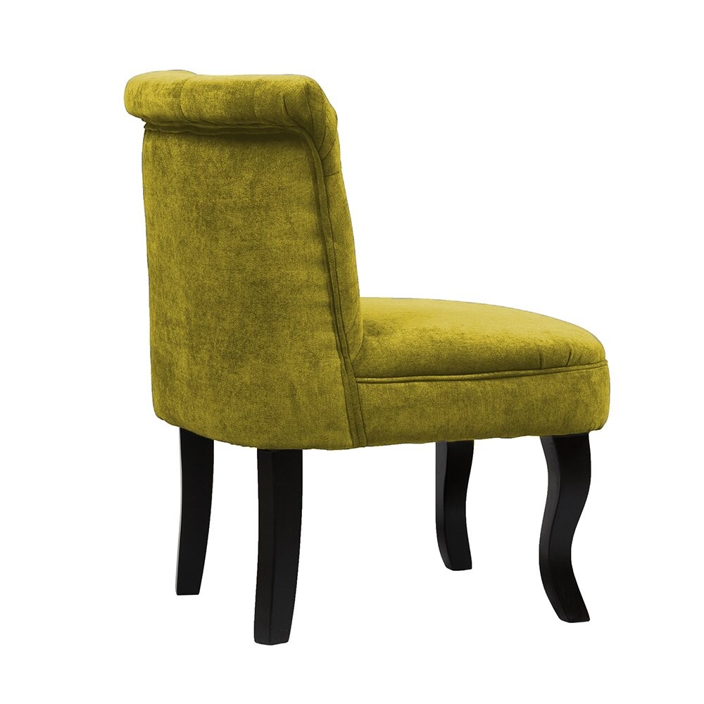 Кресло мягкое с деревянными ножками оливковое Dawson - изображение 4